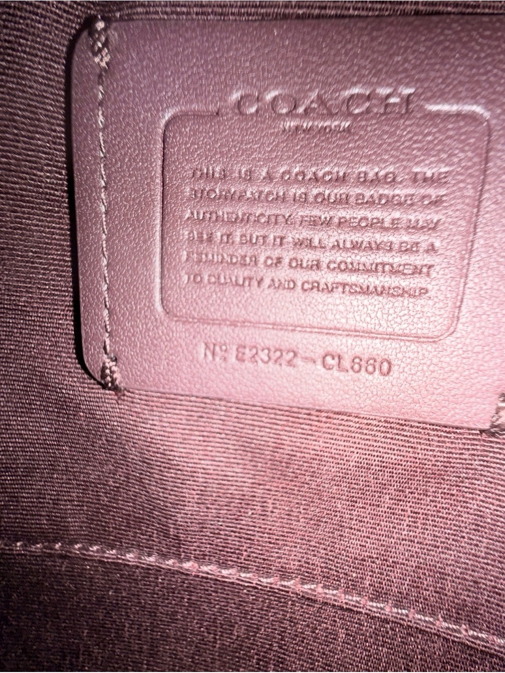 Coach Mini Rowan File Bag CL660 - Picture 3 of 9